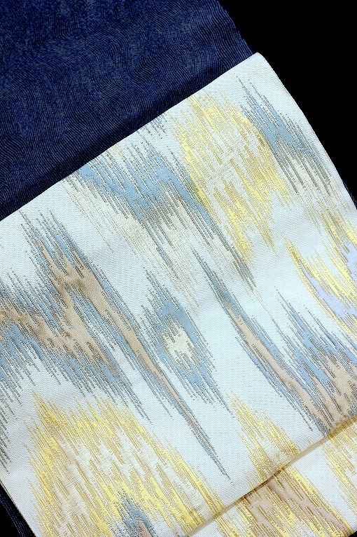 西陣織九寸名古屋帯/太子間道 洛風林