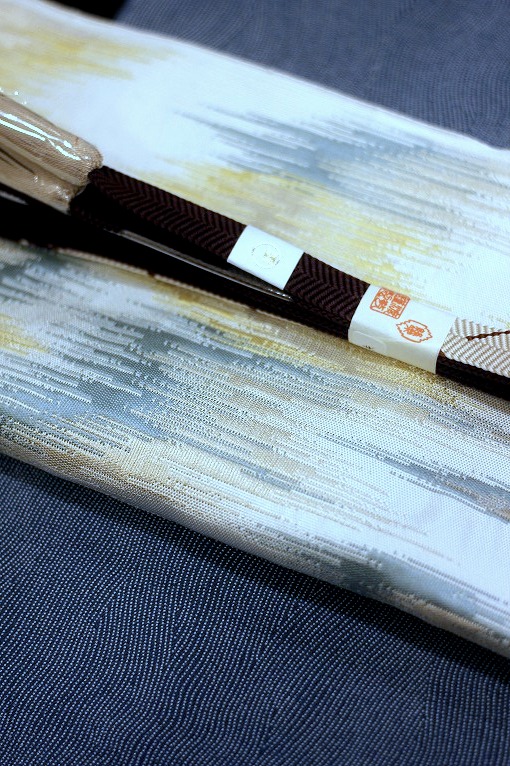 西陣織九寸名古屋帯/太子間道 洛風林