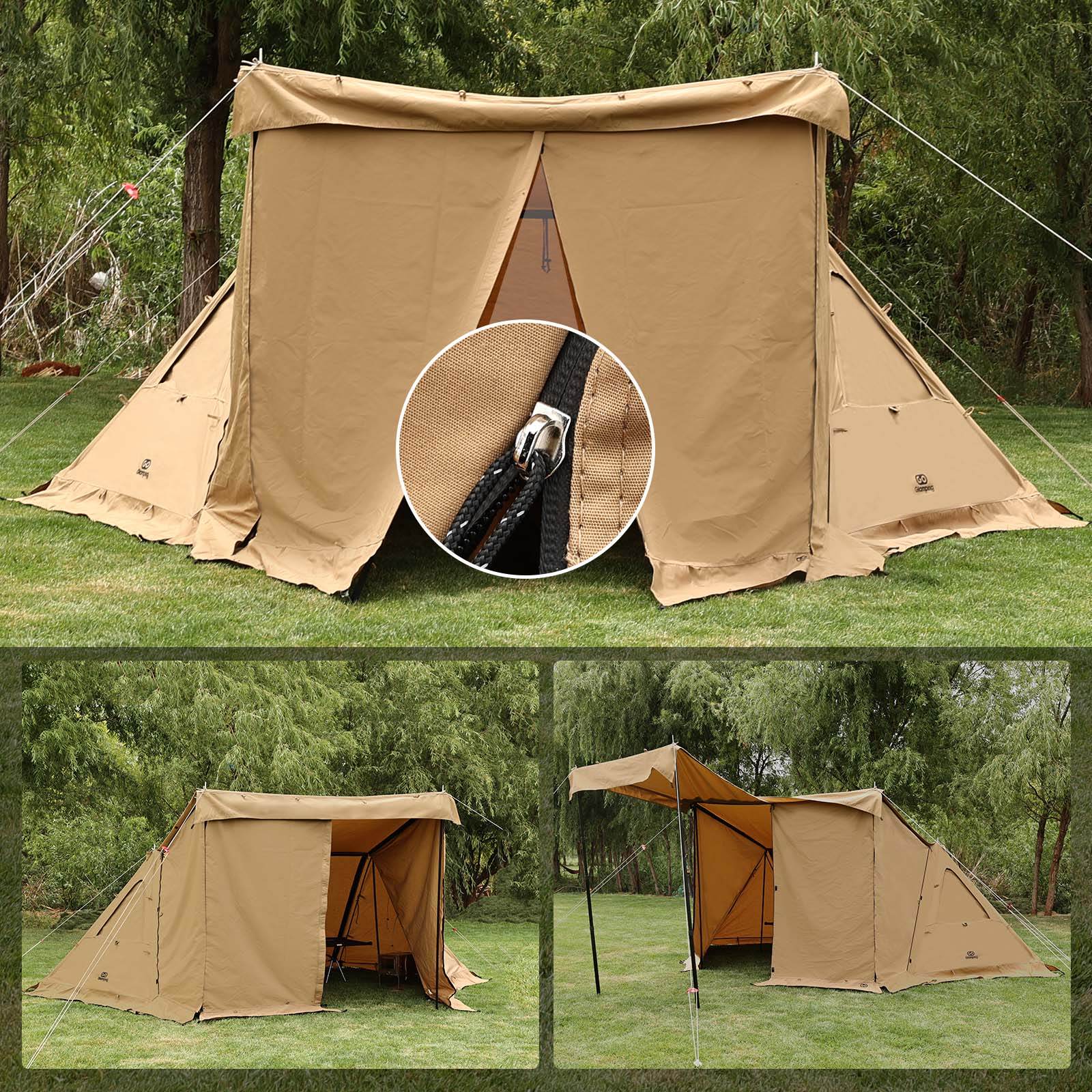 タイムセール中】GOGlamping G・G PUP 2.0パップテント専用TC前幕