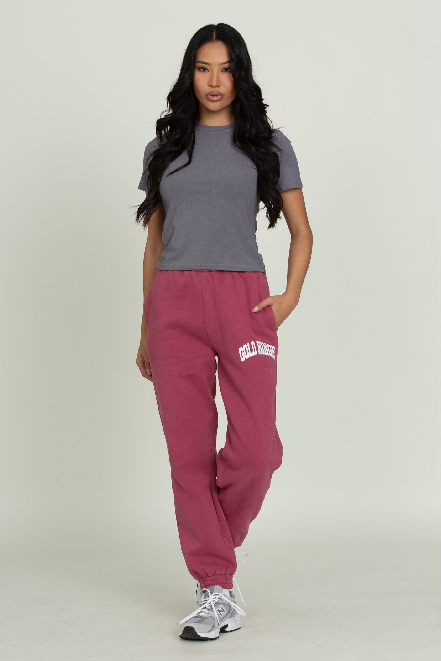 Pale Mulberry GH Sweatpants – Gold Hinge