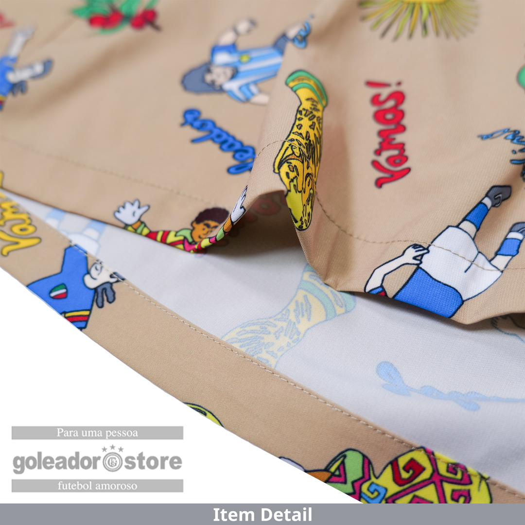 ゴレアドール公式】goleador フットボール レジェンド 柄アロハ シャツ