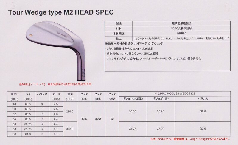 EPON（エポン）『Tour Wedge type M2』ウェッジが発売されました