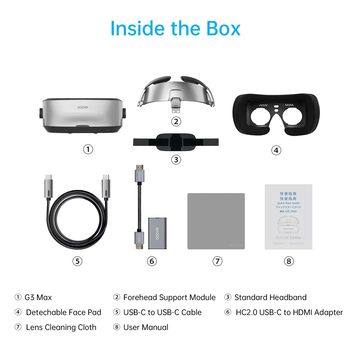 GOOVIS G3 Max | Immersive 3D VR Headset for Cinema & PS5/Xbox Gaming