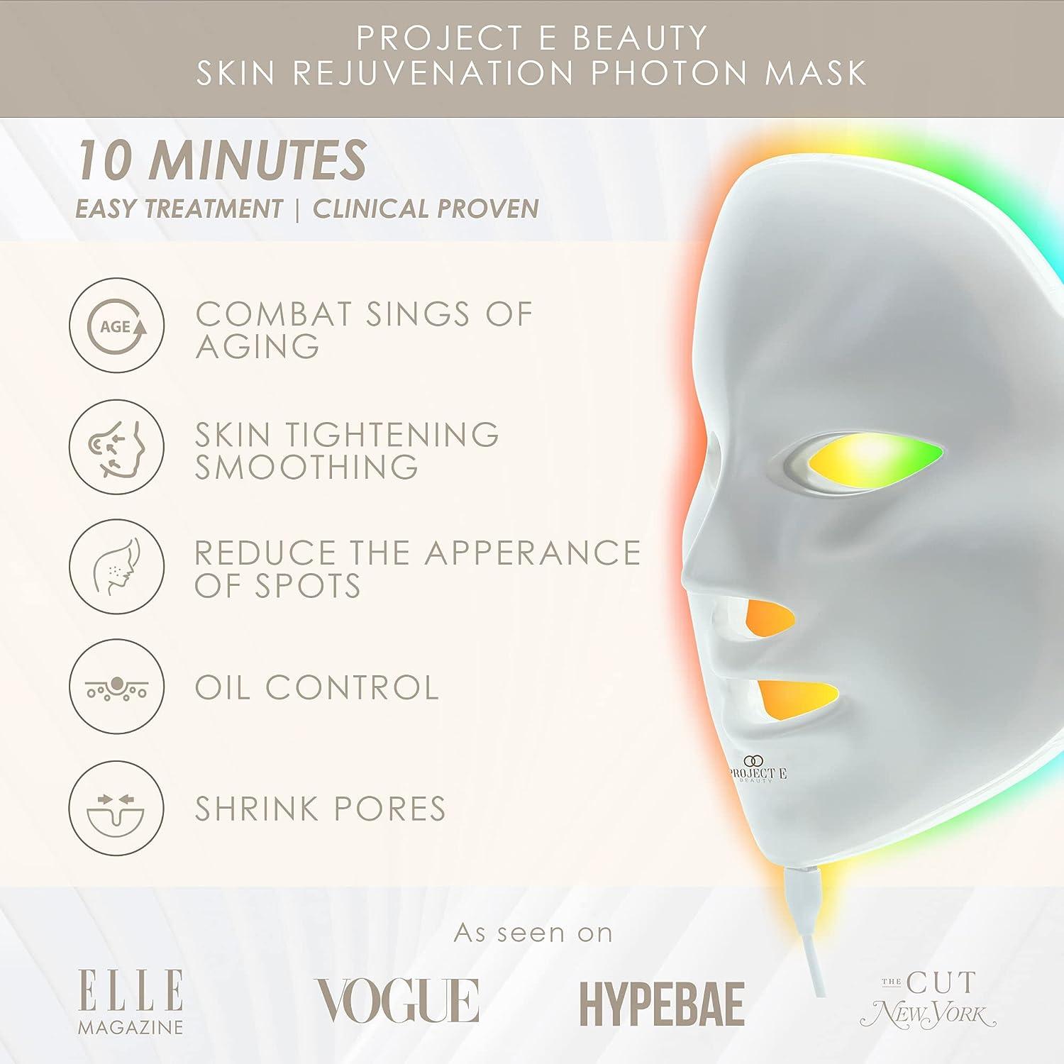 Project E Beauty LED Photon Mask | Red Blue Light Therapy Anti