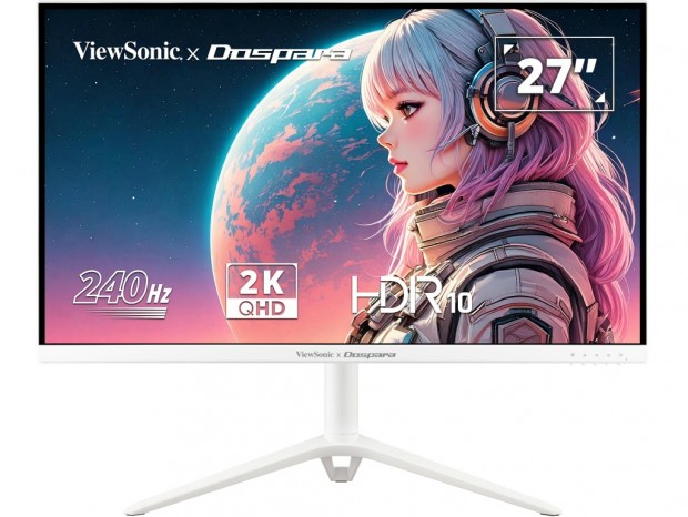 240Hz/0.5ms対応27型WQHDゲーミングディスプレイ、ビューソニック