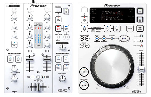 White, the new Black for Pioneer DJ CDJ-350-W and DJM-350-W