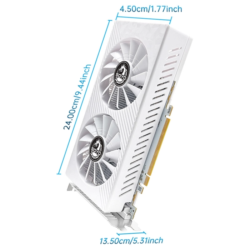 SOYO AMD Radeon RX580 Graphics Card, 8GB GDDR5 RAM, 256bit, HDMI+