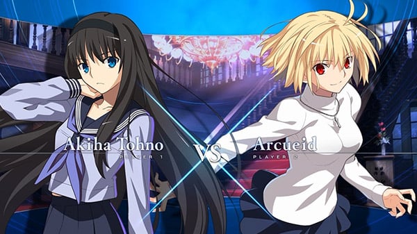 Melty Blood: Type Lumina - Akiha Tohno vs. Arcueid gameplay #1