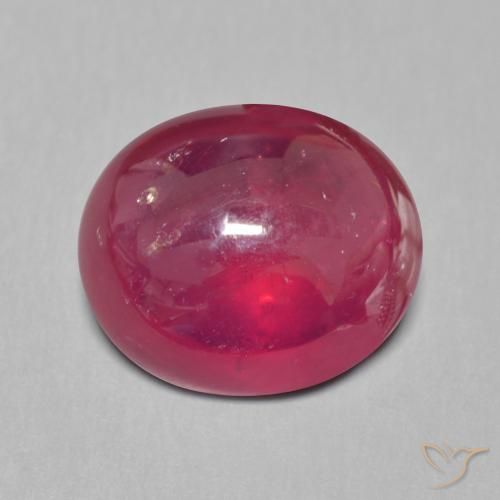 9.88ct Natural Deep Red Ruby, Oval Cut, 12.7x10.9 mm