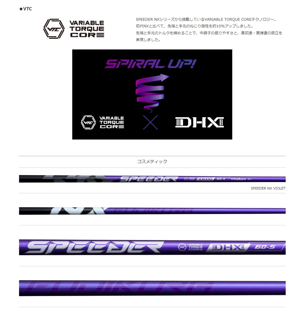 ジオテックゴルフ公式通販サイト / スピーダー NX バイオレット 60