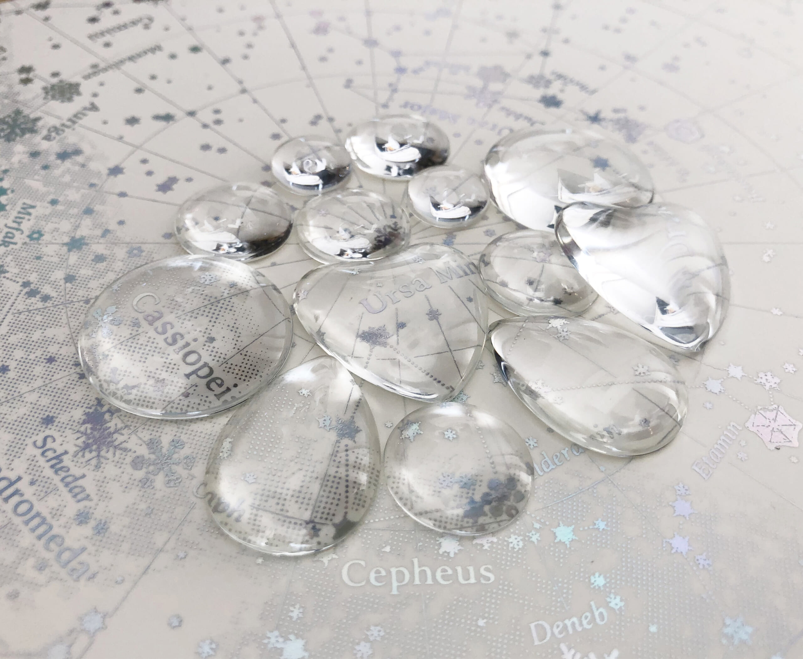 ガールズクラフト ガラスカボションでつくる 星空のしずくアクセサリー