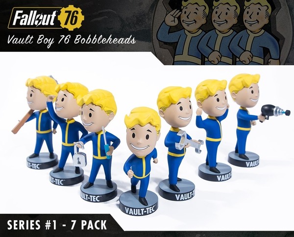 Fallout 76』海外ストアで7種のVault-boyボブルヘッドが発売開始！個別