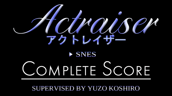 名作『アクトレイザー』の全楽曲を完全楽譜化するKickstarterが開始