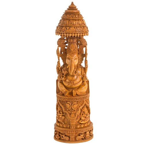 白檀ガネーシャ神像 | ガネーシャ神と開運グッズ