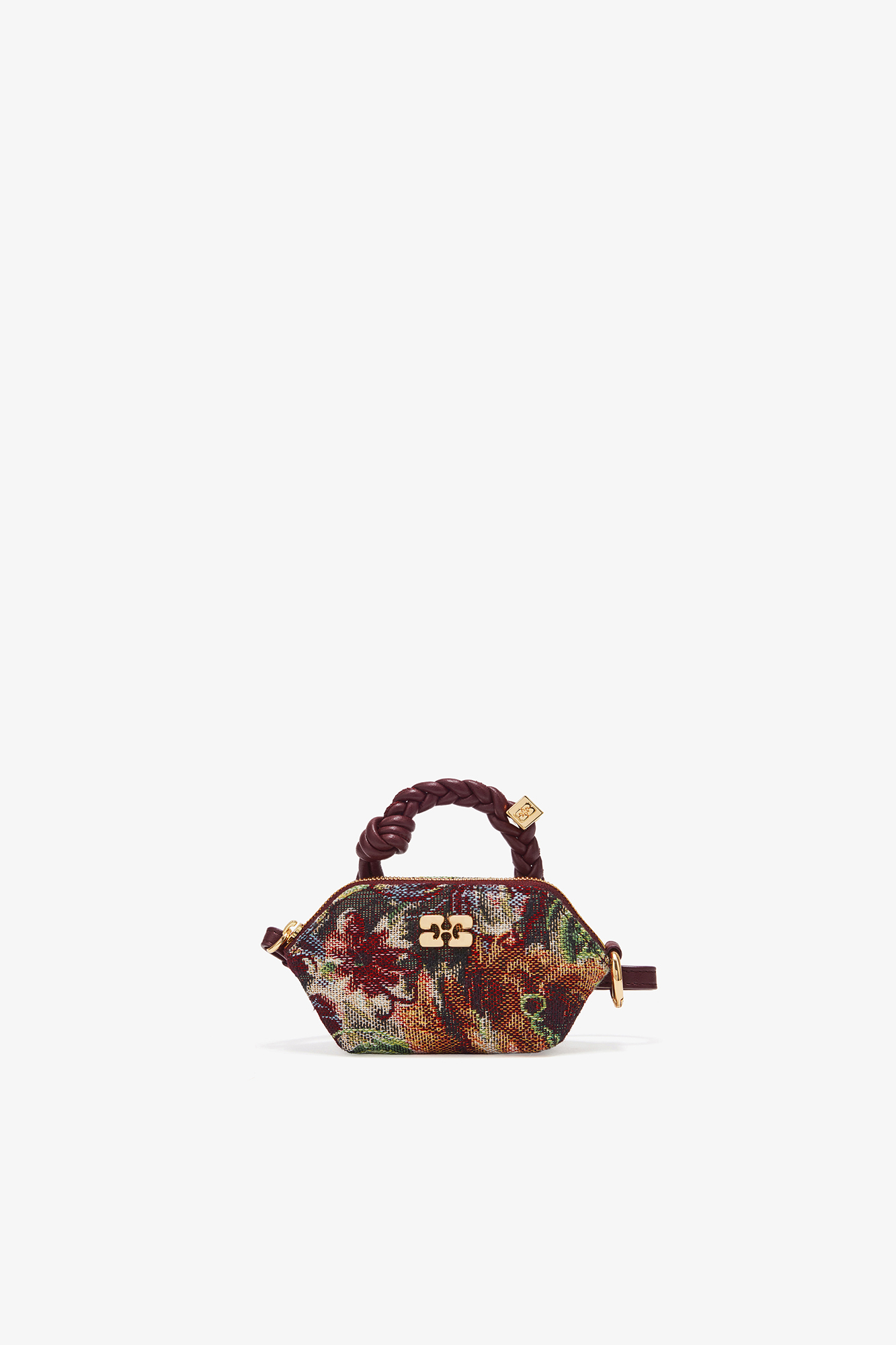 Tawny Port Tapestry Nano Bou Bag | GANNI (Global) CA