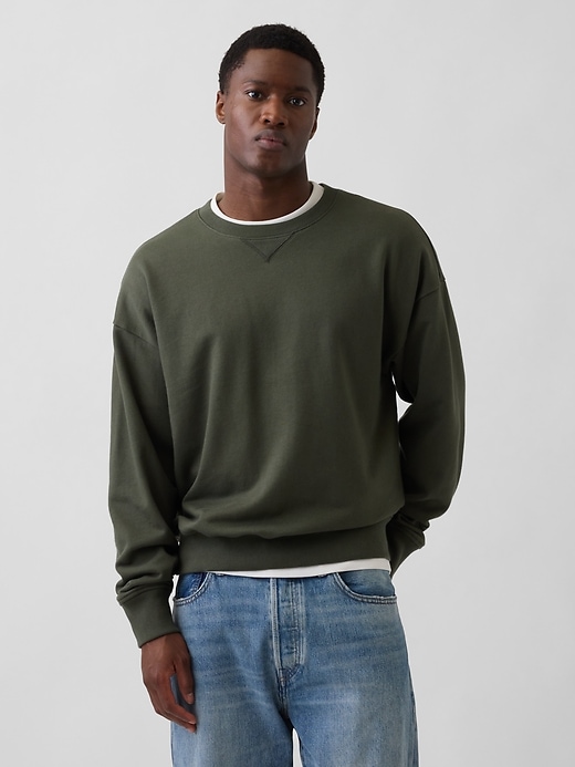 Heavyweight French Terry Oversized Sweatshirt | Gap