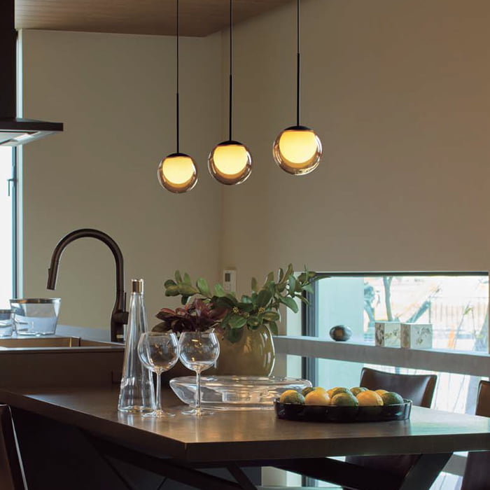 MORE STYLE Φ120・ペンダントライト｜アンバーガラス｜照明の