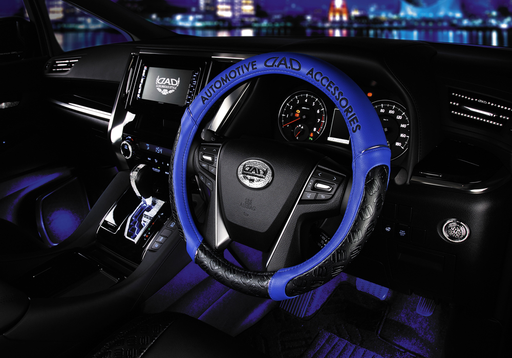 D.A.D ステアリングカバー タイプ モノグラムレザー 【HA577-02