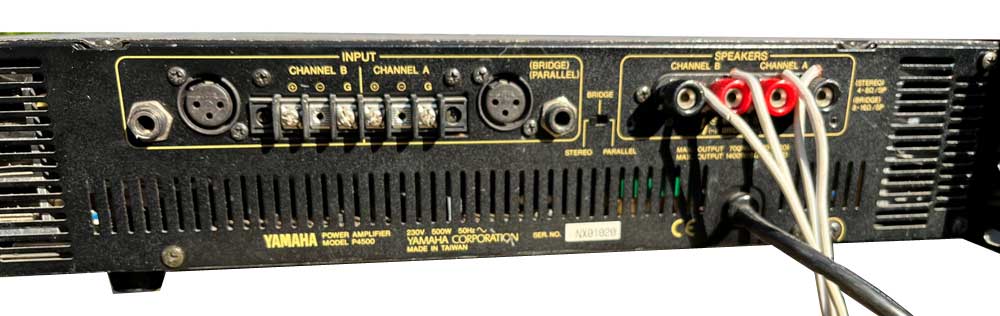 Yamaha P4500 stereo power amplifier. Free data sheet by GB Audio