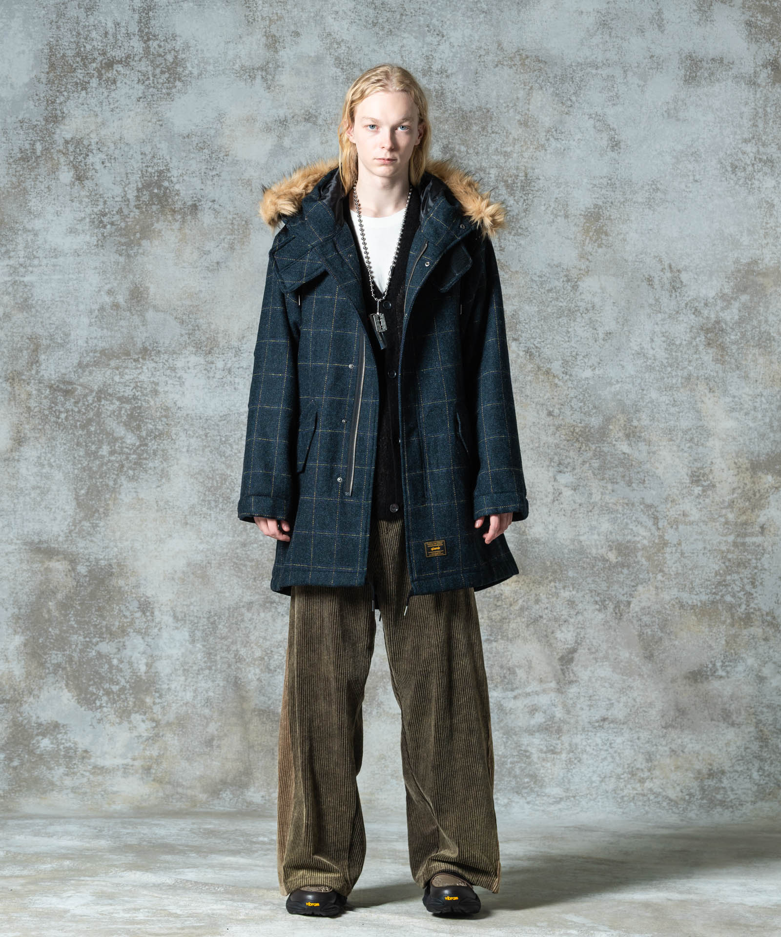 GB0325/JKT12 : High Neck Mods Coat / ハイネックモッズコート