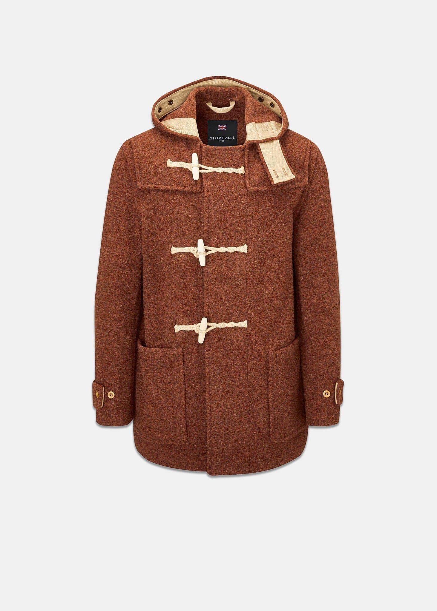 Men's Mid-Length Monty Duffle Coat Rust | Gloverall
