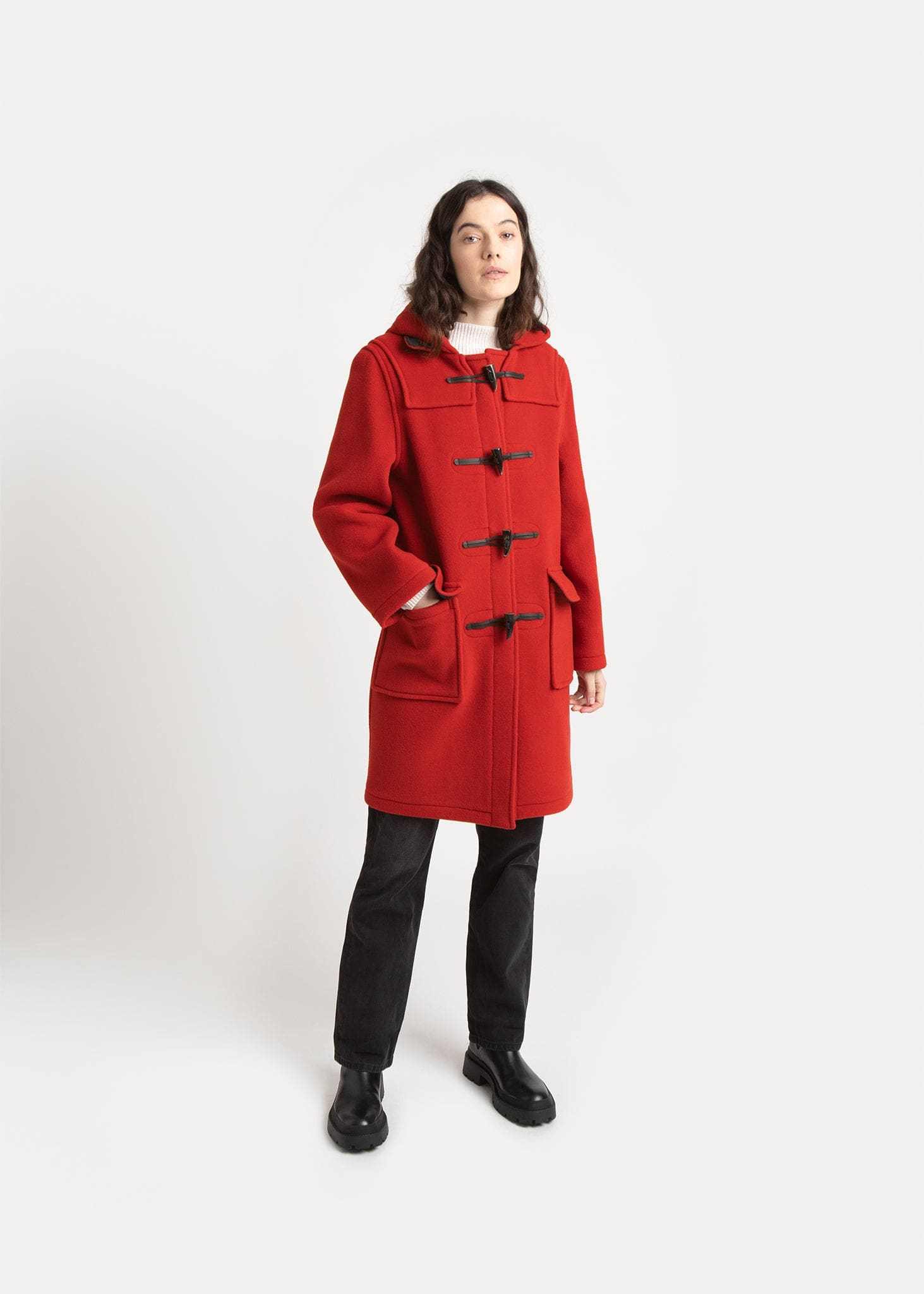 Women's Freda Duffle Coat Red Thomson | Gloverall