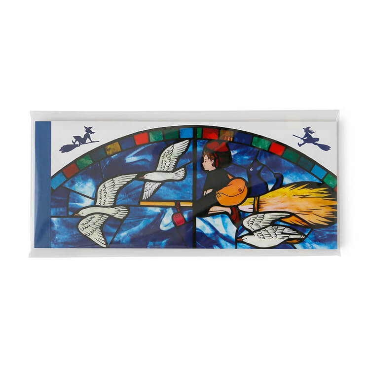 ジブリ美術館ステンドグラス 一筆箋 「魔女の宅急便」｜三鷹の森ジブリ