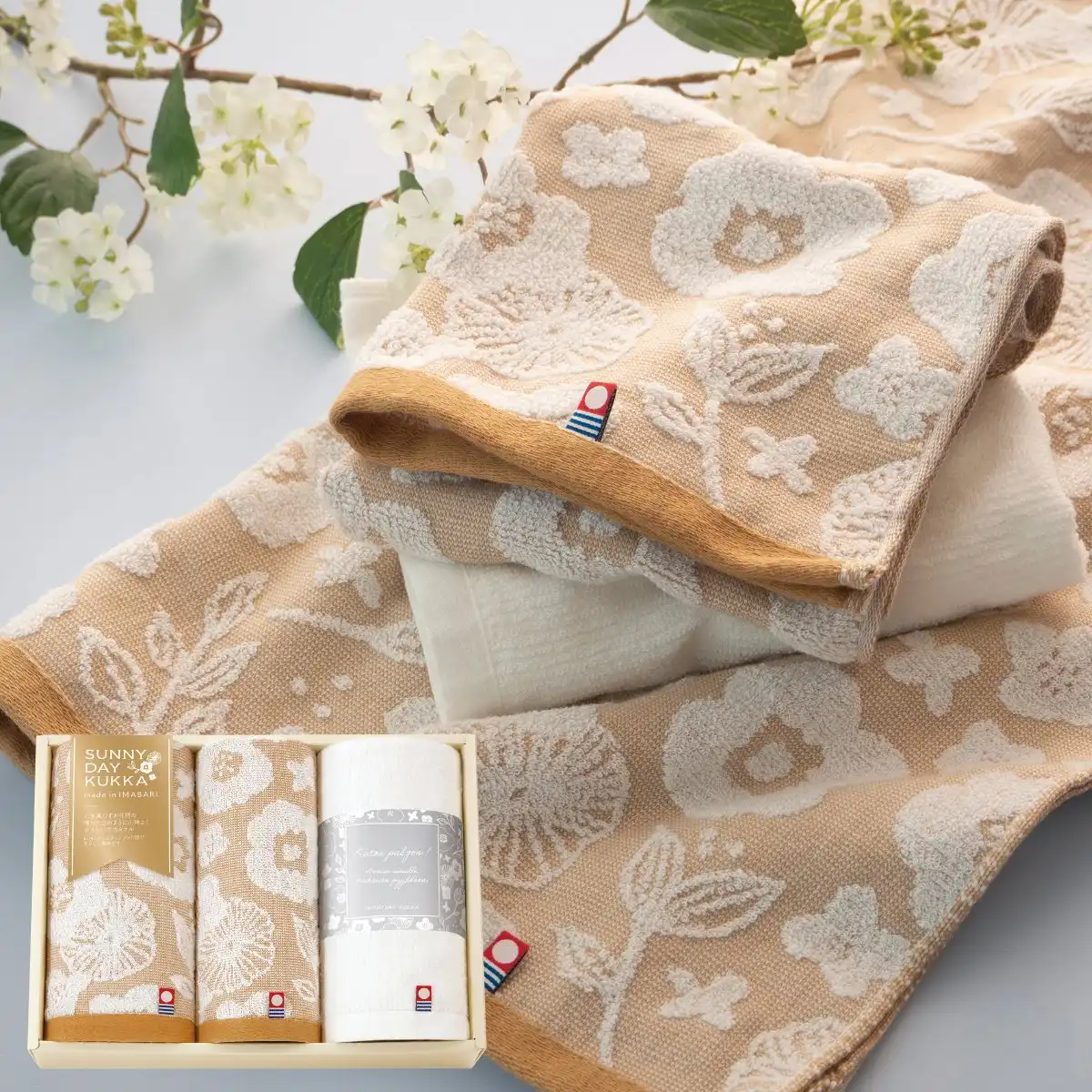 今治タオル サニーデイクッカ バスタオル1枚・フェイスタオル1枚セット