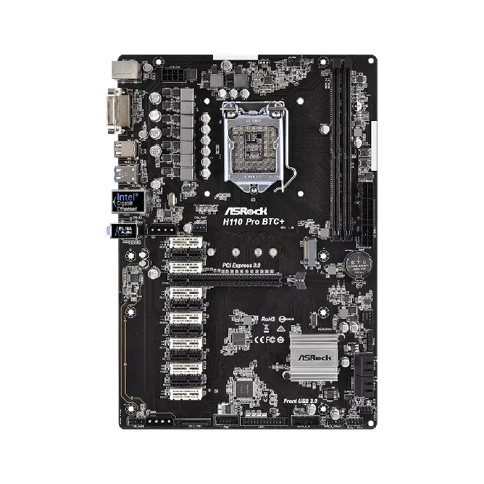 ASRock H110 PRO BTC+ 13 GPU Mining Motherboard | GigaParts.com