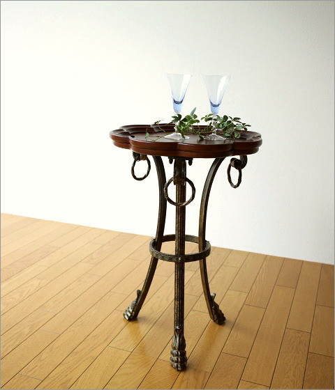 サイドテーブル アンティーク おしゃれ エレガント 高さ60cm 玄関 花台