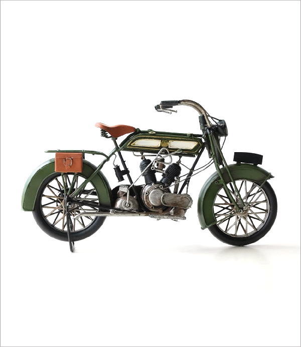 置物 オブジェ バイク おもちゃ アンティーク調 おしゃれ レトロ