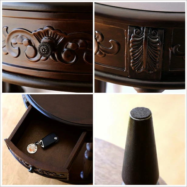 アンティーク 家具 コンソールテーブル 電話台 玄関 花台 完成品