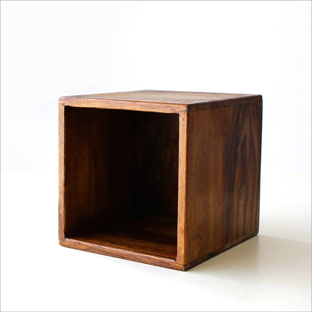 CDラック 木製 天然木 無垢 スピーカー台 卓上 収納ボックス 小型