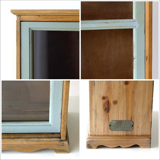 キャビネット 引き戸 ガラス扉 木製 スリム 薄型 完成品 かわいい