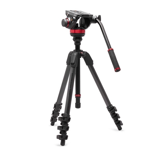 Manfrotto(マンフロット) MVH502AHビデオ雲台+055カーボンビデオ三脚4