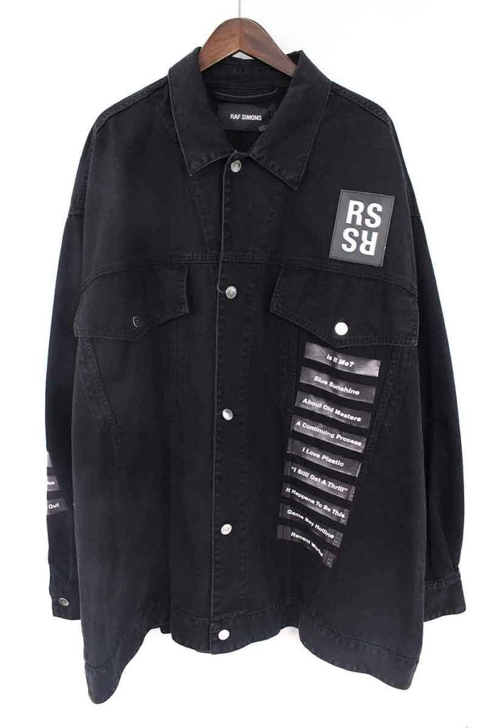 ラフシモンズ RAF SIMONS Oversized Printed Denim Jacket オーバー