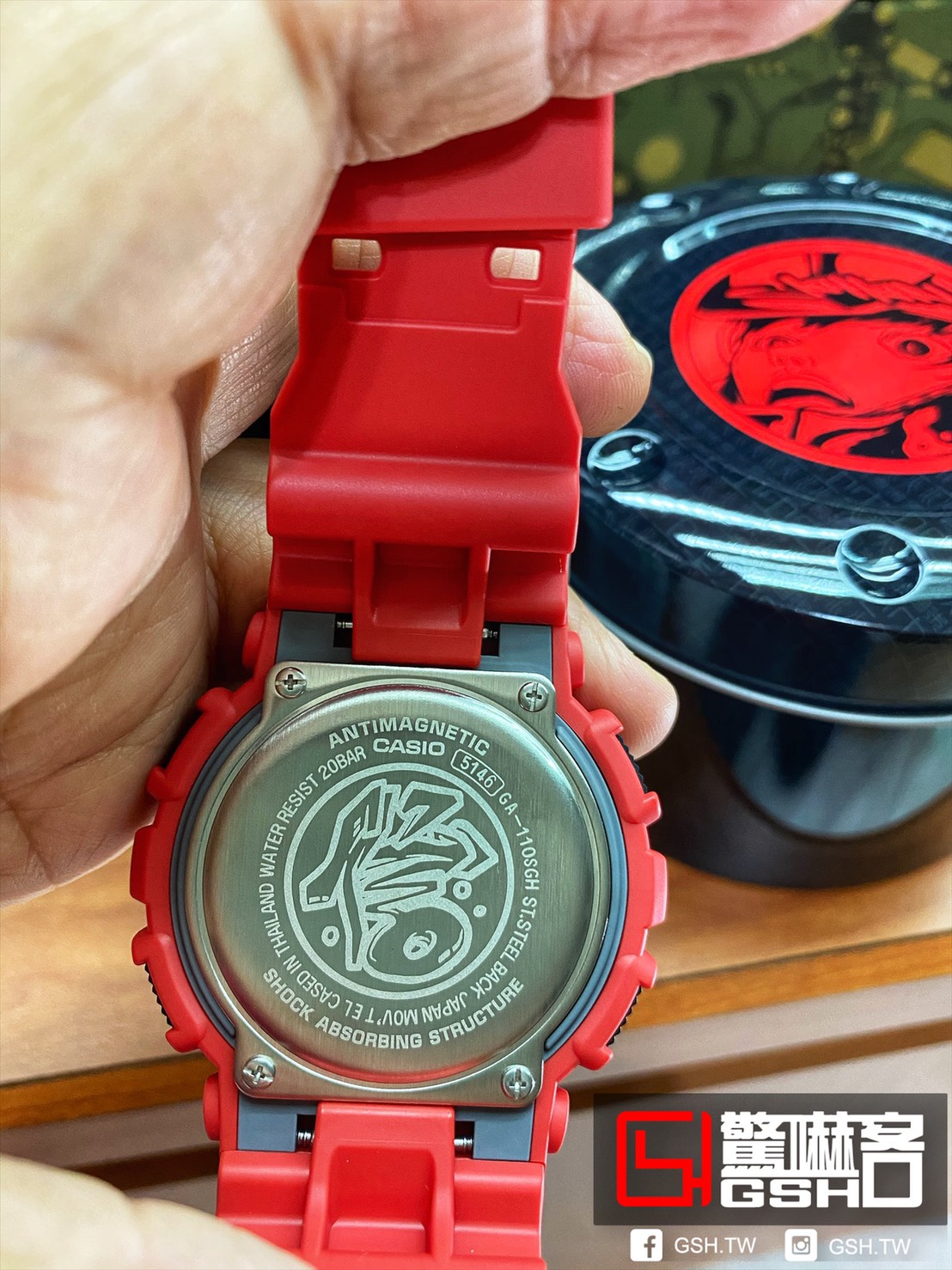 限量G-SHOCK 忠信烈骨黃忠三國五虎將系列GA-110SGH-4A - 驚嚇客