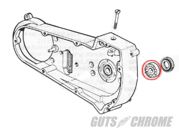 66-86年ビッグツイン インナープライマリーベアリング｜ハーレーパーツ