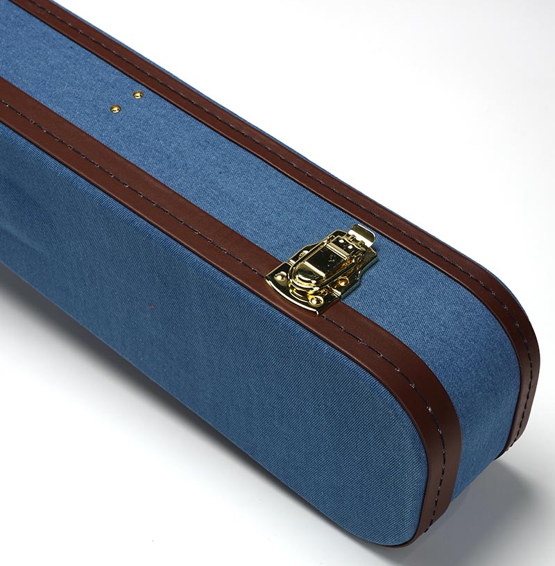 Premium Dark Denim Cloth Hard Shell Case for Les Paul Sized