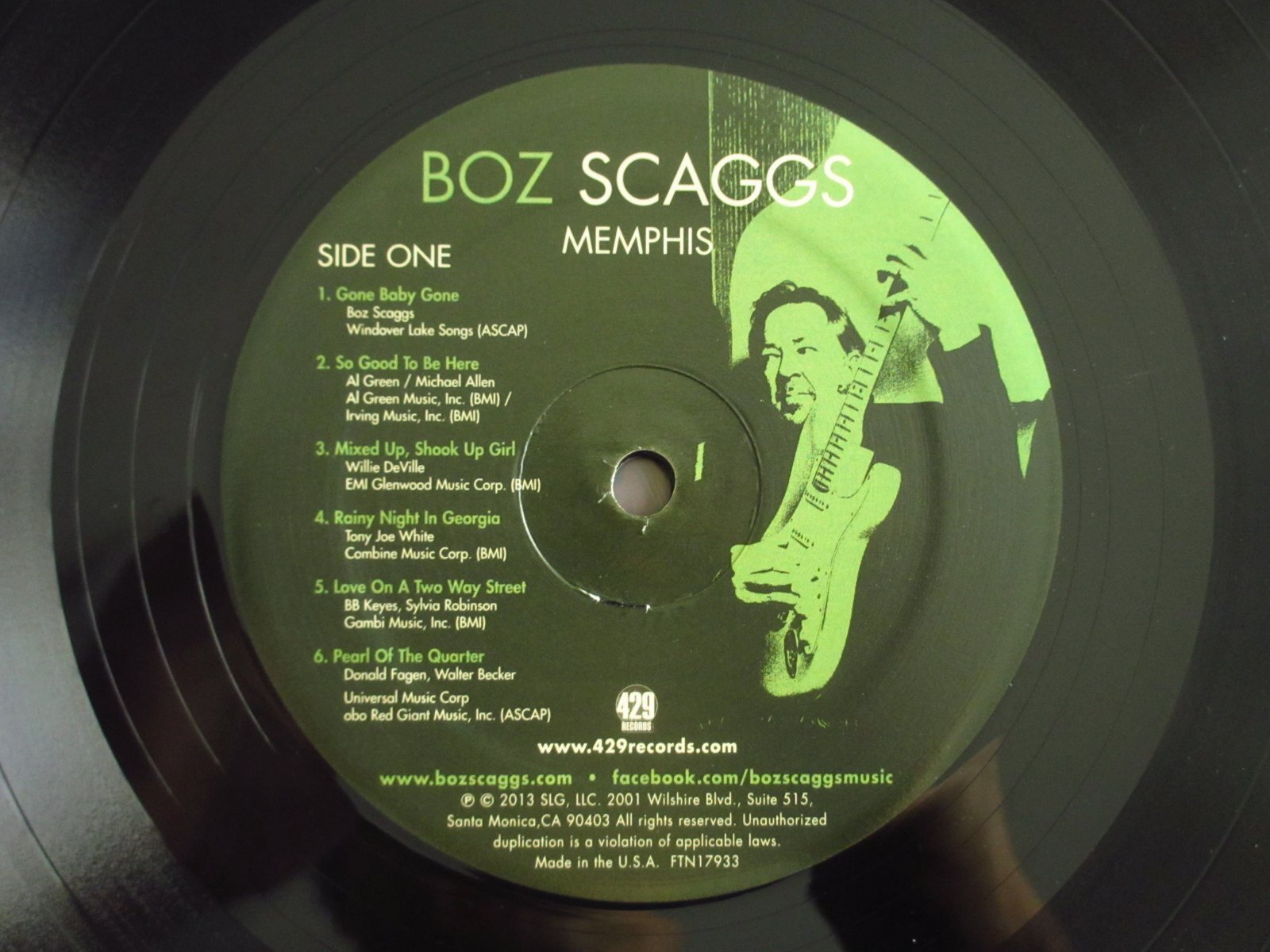 Boz Scaggs / Memphis - Guitar Records