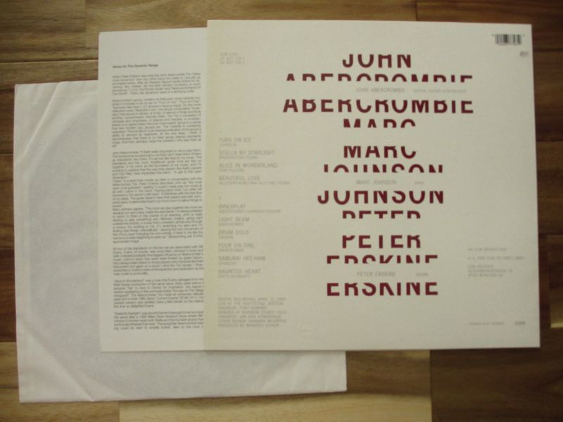 John Abercrombie / Marc Johnson / Peter Erskine - Guitar Records