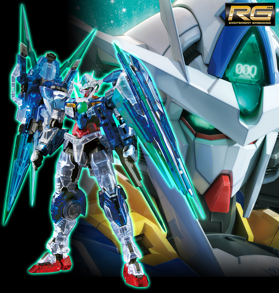 RG 1/144 ガンダムベース限定 ダブルオークアンタフルセイバー [クリア