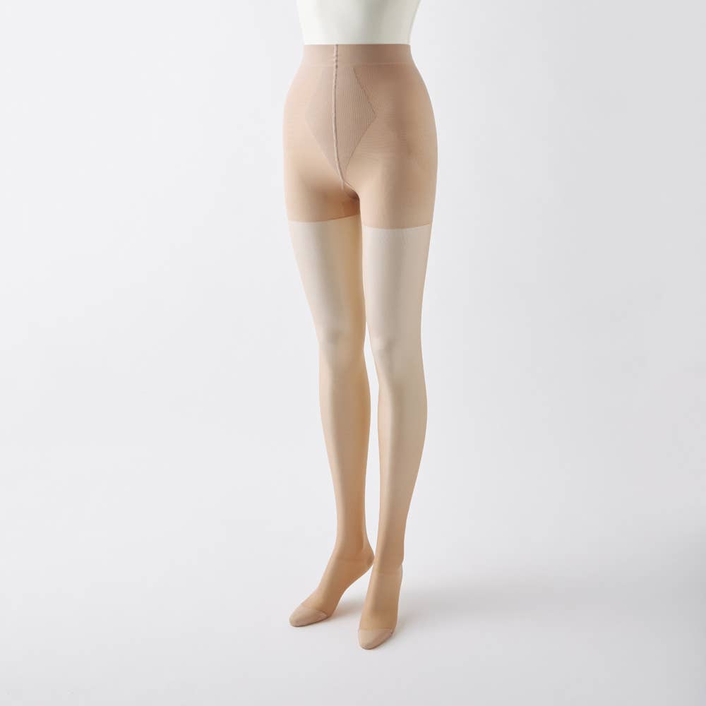 ハードに引き締め・ハイウエスト】足首25hPa着圧ストッキング