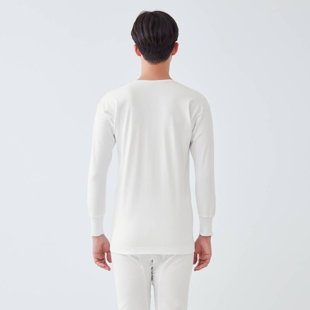 長袖前開きボタン付シャツ【SALE】 KQ2518A :メンズ トップス