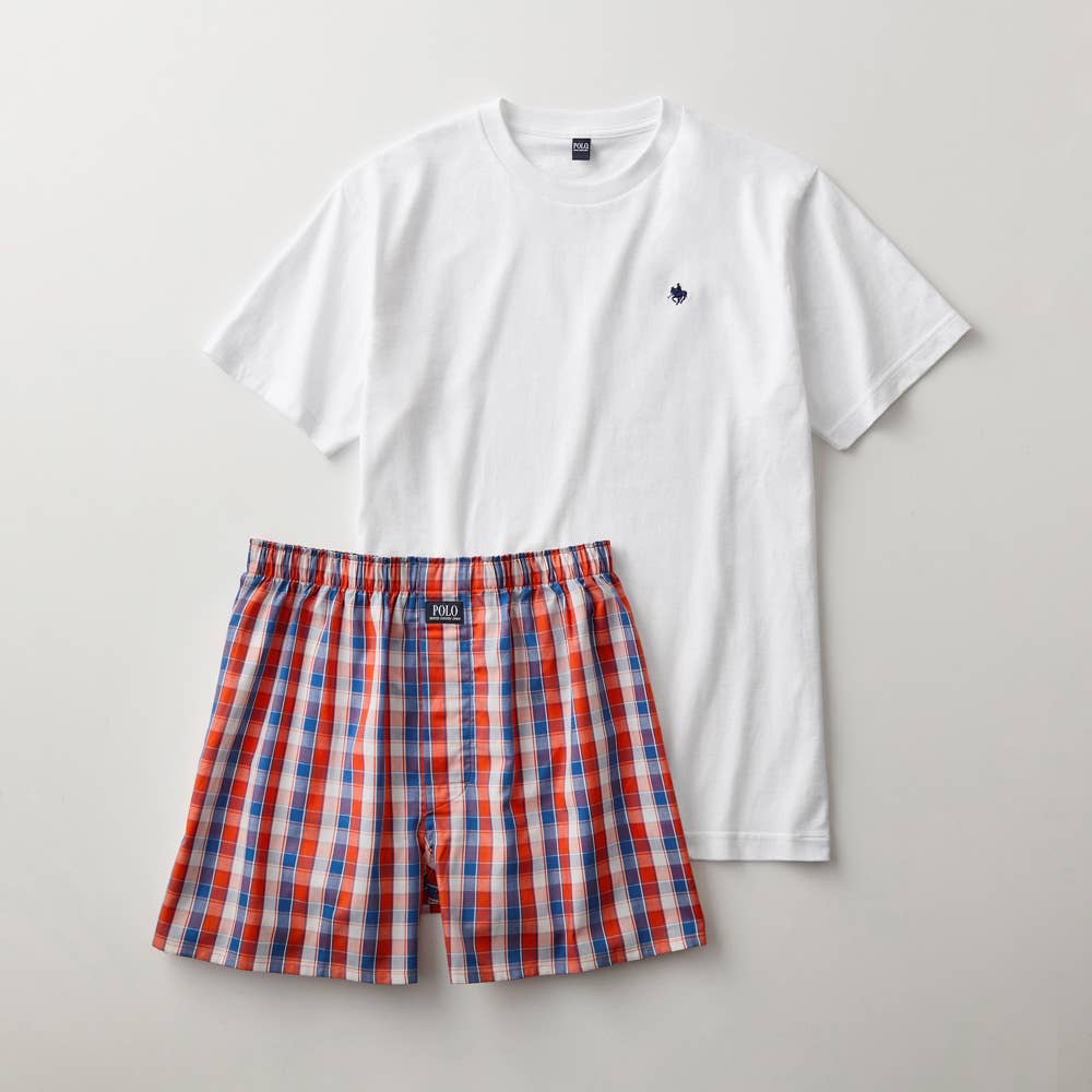 ネット限定ギフト】クルーネックTシャツ&トランクスセット PBM01A