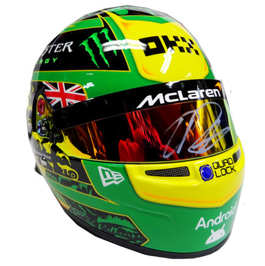 komamahalo】【直筆サイン】ランド・ノリス 1/2 ヘルメット L.ノリス