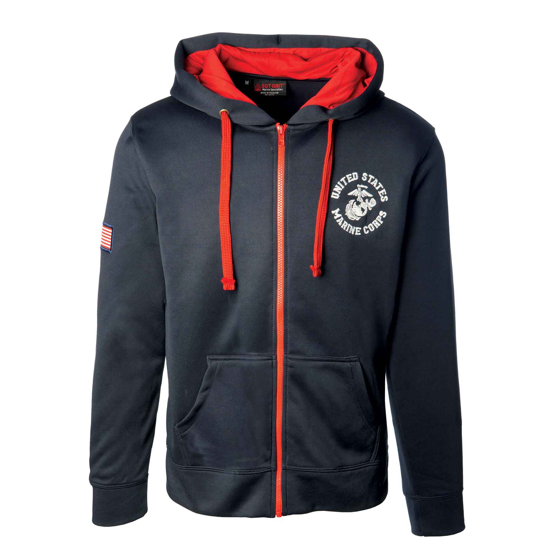 USMC Full Zip Hoodie – SGT GRIT