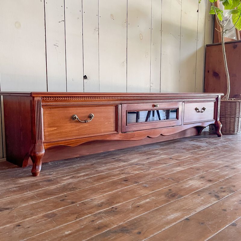 フランスアンティーク調猫足テレビボードW1800のオーダーメイド@大阪