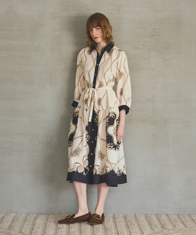 スカーフプリントシャツワンピース / GRACE CONTINENTAL | GRACE