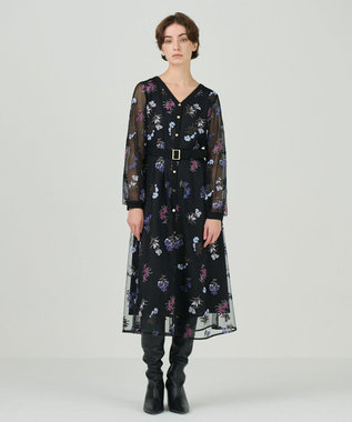 チュールフラワー刺繍ワンピース / GRACE CONTINENTAL | GRACE